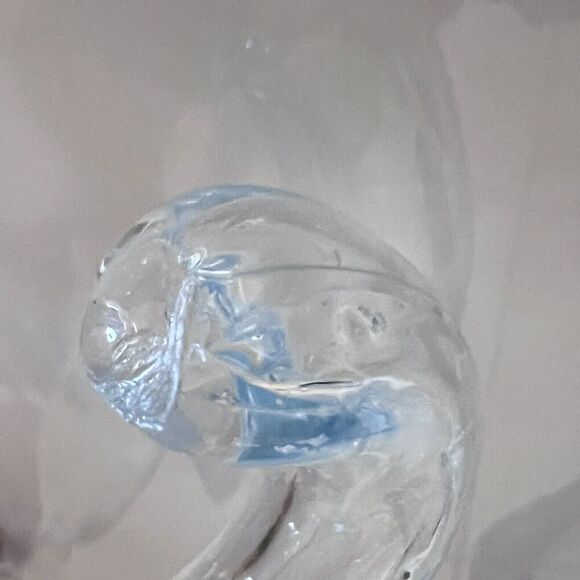 Set of 4 Vintage Murano Blown Glass Flowers Red Green Blue - Picture 14 of 16